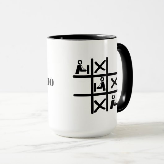 ハムラジオTic Tac Toe Mug マグカップ (正面右)