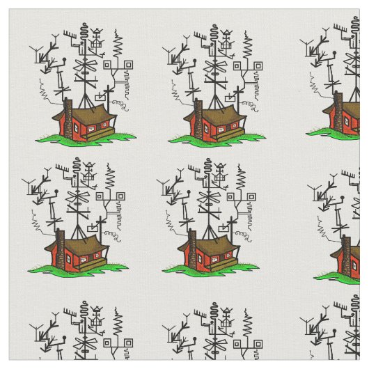 ハムラジ熱狂するオハウス生地 ファブリック (クローズアップ)