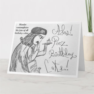 ハムレットがお誕生日ケーキの運命を思い起こす カード