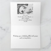 ハムレットがお誕生日ケーキの運命を思い起こす カード (内部)