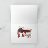 ハムレットと子豚メリークリスマス シーズンカード (内部)