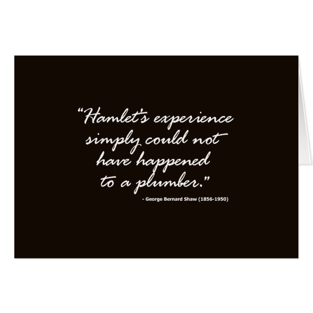 ハムレットのジョージ・バーナード・ショー (正面横)