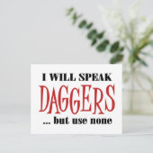 ハムレットのダガー ポストカード (スタンド正面)