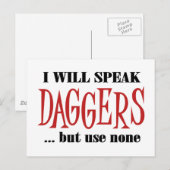 ハムレットのダガー ポストカード (正面/裏面)