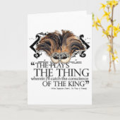 ハムレットの演劇の引用文 カード (黄色い花)