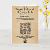 ハムレットのQuarto (1605年の版)への前部部分 カード (黄色い花)