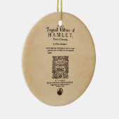 ハムレットのQuarto (1605年の版)への前部部分 セラミックオーナメント (右)