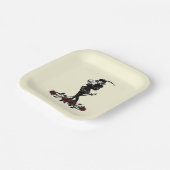 ハムレットイエロー紙プレート ペーパープレート (傾斜あり)