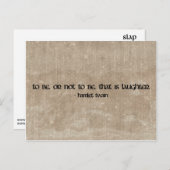 ハムレットトウェインおもしろい引用文はがき ポストカード (正面/裏面)