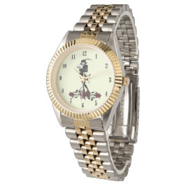 ハムレットブラックナンバーズピンク顔 腕時計