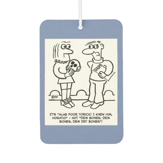 ハムレット俳優はアドバイス監督のステージを持つ カーエアーフレッシュナー (正面)