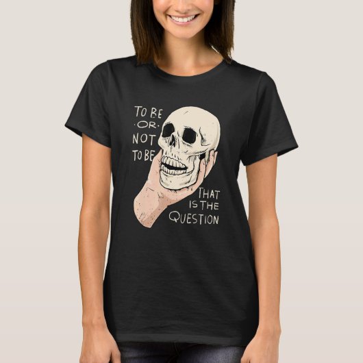 ハムレット引用文のデザイン Tシャツ (正面)