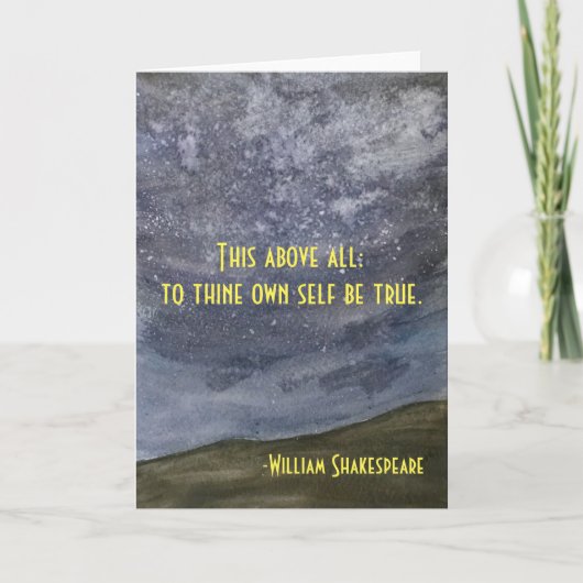 ハムレット引用文 カード (正面)
