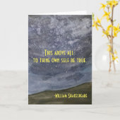 ハムレット引用文 カード (黄色い花)