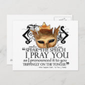 ハムレット話は「演説…」 ポストカード (正面/裏面)