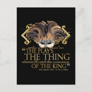 ハムレット遊引用文(金ゴールド版) ポストカード