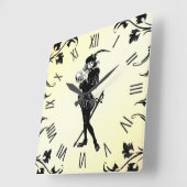 ハムレット黄 スクエア壁時計 (傾斜)