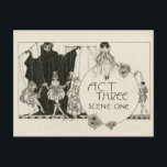 ハムレット·シェイクスピア·ポストカード シーズンポストカード<br><div class="desc">1922年のジョン·オーステンイラストは、デンマークの王子ハムレットのためのものです。</div>