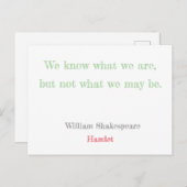 ハムレット ポストカード (正面/裏面)