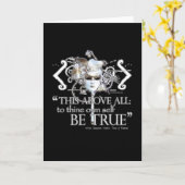 ハムレット「...自分が真実だと」引用文 カード (黄色い花)