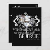 ハムレット「。..自分自身が真実である…」 引用文カスタマイズ ポストカード (正面/裏面)