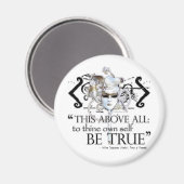 ハムレット「。..自分自身が真実である…」 引用文 マグネット (正面/裏面)