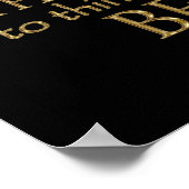 ハムレット「自分自身を真実にする」引用文(金ゴールド版) ポスター (角)