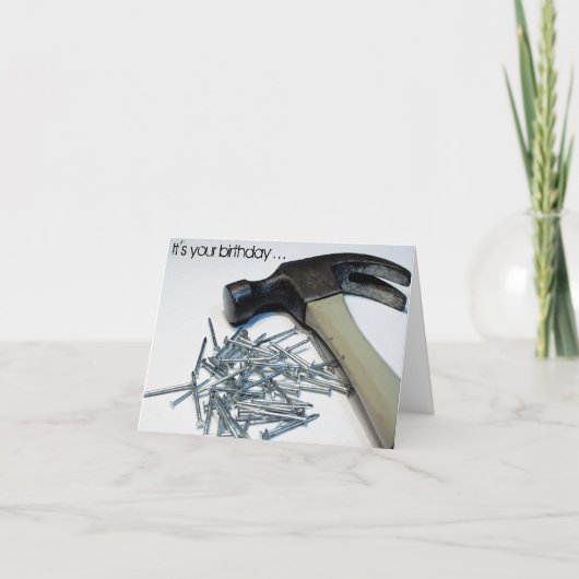 ハムレッド&ネイルド・バースデー・ノテカード カード (正面)