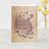 ハム手榴弾 カード (黄色い花)