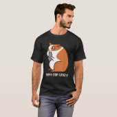 ハム攪拌ふわふわ熱狂するしたハムスターほっぺのフーズぷん Tシャツ (正面フル)