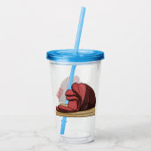 ハム漫画イラストレーション アクリルタンブラー (裏面)