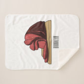 ハム漫画イラストレーション シェルパブランケット (正面(横))