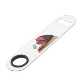 ハム漫画イラストレーション スピード栓抜き (正面アングル)