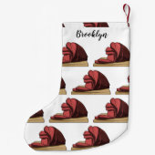 ハム漫画イラストレーション スモールクリスマスストッキング (裏面)