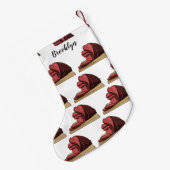 ハム漫画イラストレーション スモールクリスマスストッキング (裏面 (吊り時))