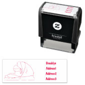 ハム漫画イラストレーション セルフインキングスタンプ (インサイチュ)