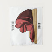 ハム漫画イラストレーション タペストリー (正面)