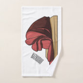 ハム漫画イラストレーション バスタオルセット (ハンドタオル)