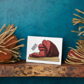 ハム漫画イラストレーション フォトプラーク (側面)