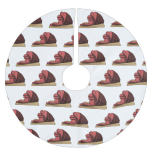 ハム漫画イラストレーション ブラッシュドポリエステルツリースカート