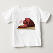 ハム漫画イラストレーション ベビーTシャツ (正面)