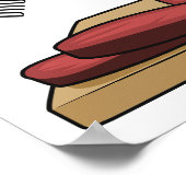 ハム漫画イラストレーション ポスター (角)