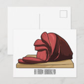 ハム漫画イラストレーション ポストカード (正面/裏面)