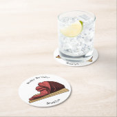 ハム漫画イラストレーション ラウンドペーパーコースター (インサイチュ)