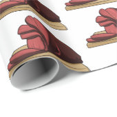 ハム漫画イラストレーション ラッピングペーパー (ロールコーナー)