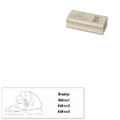 ハム漫画イラストレーション ラバースタンプ (押印)