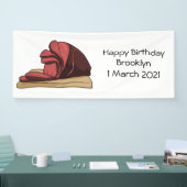 ハム漫画イラストレーション 横断幕 (トレードショー)