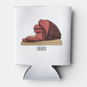 ハム漫画イラストレーション 缶クーラー (正面)