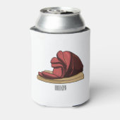 ハム漫画イラストレーション 缶クーラー (缶裏面)