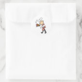 ハム焼いたシール付きシェフ ラウンドシール (バッグ)